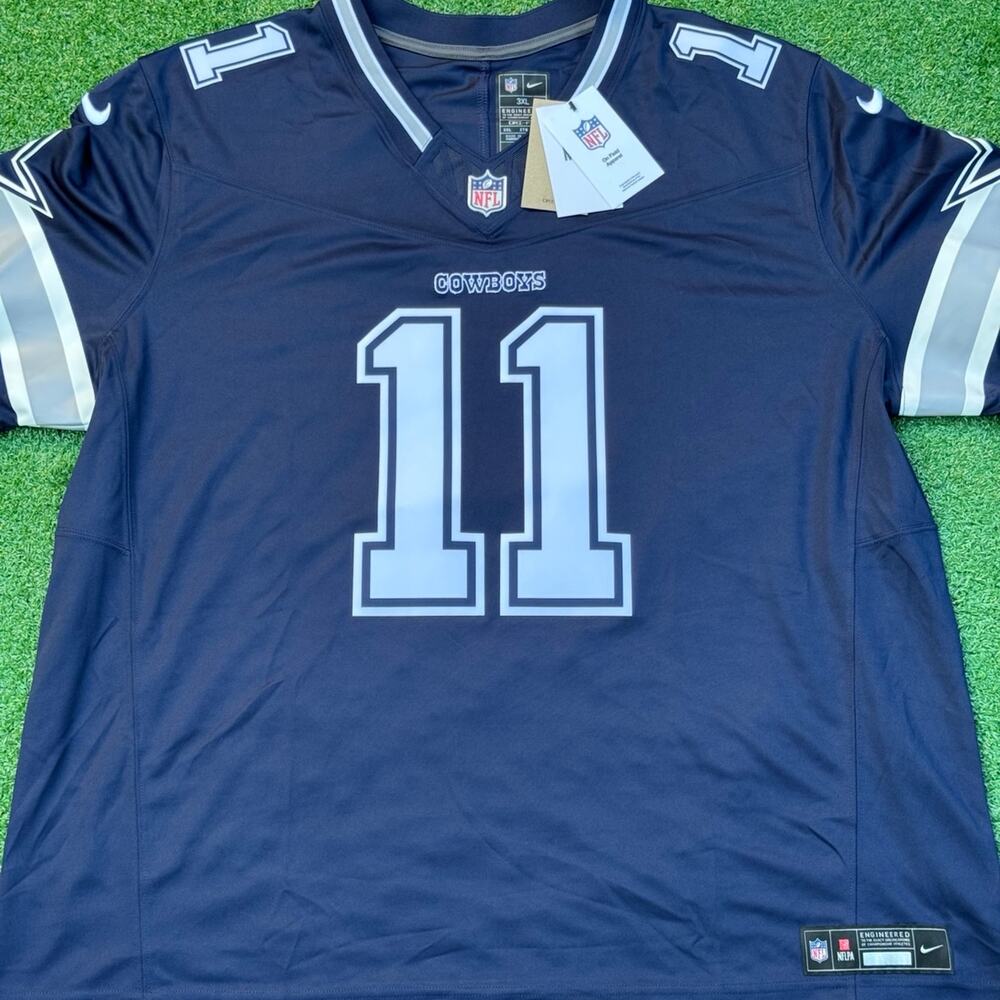 2021 NFL X Nike Collab Cowboys Jersey Navy Dri Fit Limited Edition Parsons 11